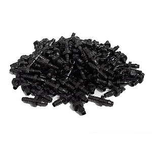 Conector Para Microtubo Rosqueavel 4/5 x 4mm -100 Unidades- RSB