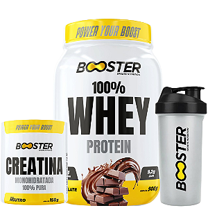 100% WHEY PROTEIN 900G + CREATINA 150G + COQUETELEIRA
