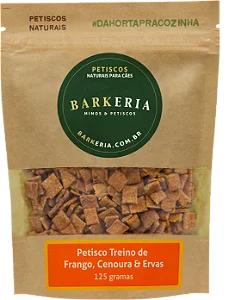 Petisco Treino de Frango, Cenoura e Ervas