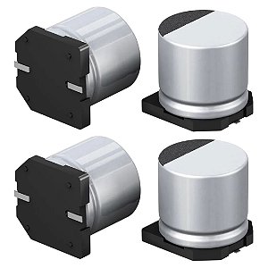 Capacitor 22uF 10V SMD 5x5.4mm Eletrolítico Nichicon UWT1A220MCL1GB