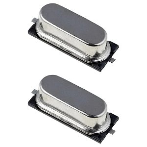 Oscilador de Cristal 25.000MHz 12pF 30PPM Encapsulamento HC-49/SM SMD