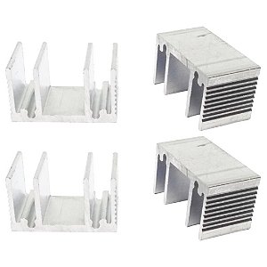 Heatsink de Alumínio para TO-220 18x16x28mm - Dissipador Compacto