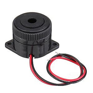 Buzzer Ativo Piezo 12V para Projetos Eletrônicos