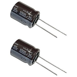 Nichicon UPM1V102MHD6 Capacitor Eletrolítico 1000uF 35V 16x20 105°C