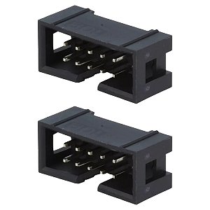 CONNFLY Conector PCB Box Header Macho 10 Pinos 180º DS1013-10SSIB1-B-0