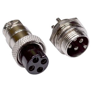 Conector de Cabo 4 Vias Mike GX16-4 Macho + Fêmea LS3003-3010