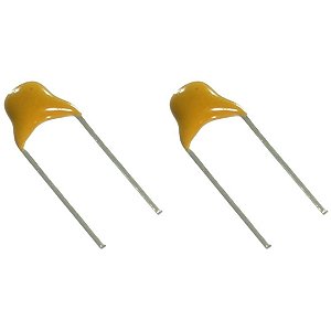 MLCC 4K7 50V 5.08mm Capacitor Cerâmico PTH Amarelo 10%