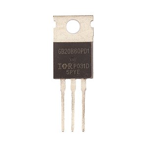 Transistor IGBT IRGB20B60PD1 – Alta Corrente e Baixa Perda TO-220