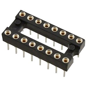 Soquete DIP Torneado 16P CPT-16 Para Placas PTH