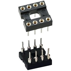 Socket Torneado 8 Pinos PTH Modelo CPT-08
