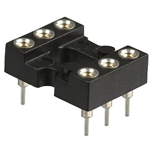 Soquete de Precisão 6 Pinos CPT06 para Componentes DIP PTH
