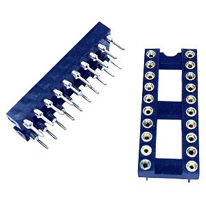 Soquete CI 20 Pinos Torneado Modelo CPT-20 PTH (Narrow)