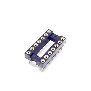 Soquete 14 Pinos Torneado CPT-14 PTH/DIP para Circuitos Integrados
