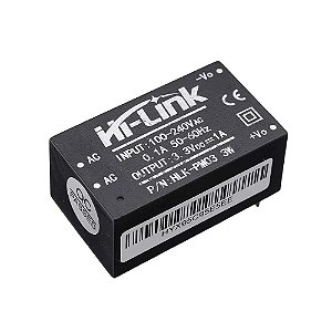 HLK-PM03 Mini Fonte Isolada 3.3V 3W 1A – Hi-Link