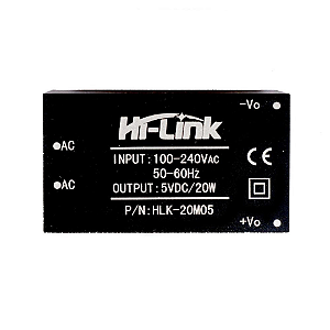 Módulo Fonte Isolada Hi-Link HLK-20M05 5V 20W para IoT e Automação
