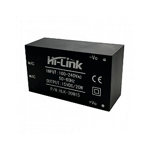 Hi-Link HLK-20M15 Fonte Isolada 15V 20W – Mini Conversor AC/DC