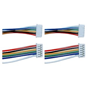 Micro Conector JST SH 6P 1.25mm + Chicote 15cm Fio 28AWG