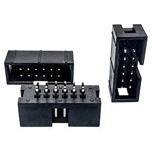 Header Macho 12 Vias 2x6 Reto 180° Sem Ejetor – DS1013-12SSIB1-B-0