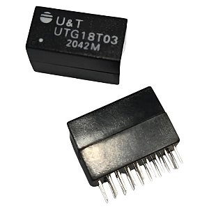 UTG18T03 Transformador Magnético Single Port para Montagem em PCB U&T
