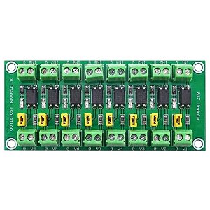 Módulo de Isolação Óptica 8 Canais com Optoacoplador PC817