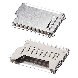 Conector Slot SD/MMC 11 Pinos Montagem em PCB - SP07001BB00 DR182620