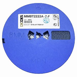 MMBT2222A-7-F Transistor NPN 40V SMD SOT-23 – Rolo 3.000 Unidades