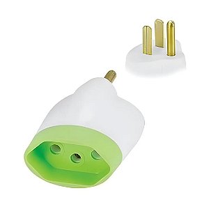 Tomada Adaptadora Reversa Daneva 15A 2P+T para 127V e 220V
