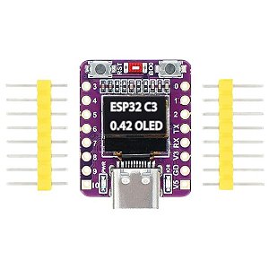 Módulo ESP32-C3 0.42" OLED – Conectividade WiFi + Bluetooth, USB Tipo C
