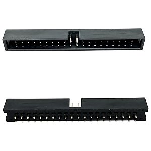 Box Header 40 Vias 2x20 Pitch Padrão 180° Sem Ejetor para Placa PCI