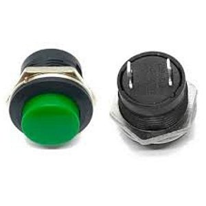 Chave Momentânea Verde R13-507 125VAC 6A 250VAC 3A