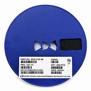 BC817-25 NPN 45V 0.5A SMD SOT-23 – Transistor Bipolar em Rolo 3.000 pcs (6B)