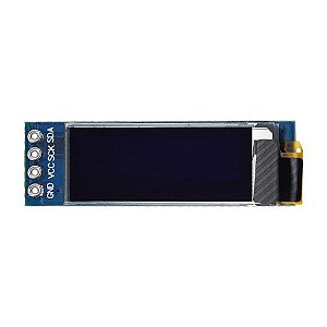 Tela OLED 0.91" 128x32px 4P Branco para Arduino