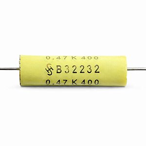Capacitor 0,47µF 400V Axial Poliester 10% EPCOS
