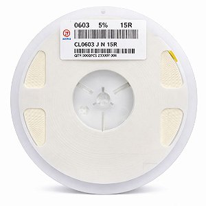 Resistor 15 Ohm 0603 1/10W 5% CL0603 J N 15R – 5000PCS