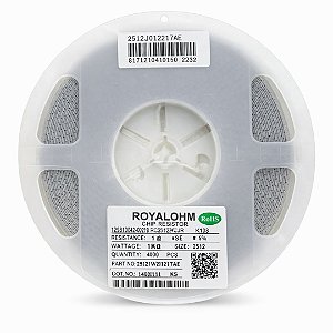 Resistor 1K2 Ohm 2512 1W 5% Royalohm – 4000PCS