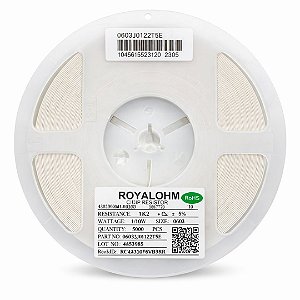 Resistor 1K2 Ohm 0603 1/10W 5% Royalohm – 5000PCS