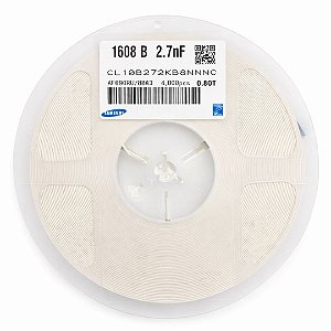 CL10B272KB8NNNC Capacitor 2.7nF 50V X7R 1608/0603 10% – Rolo 4.000pcs