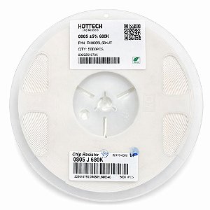 Resistor 680KΩ SMD 0805 0.125W 5% RI0805L684JT – 5000 Peças em Rolo