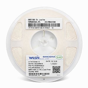 Resistor SMD 0805 560KΩ 1/8W 5% Thick Film (WR08X564JTL) Rolo 5000