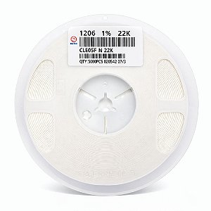 Resistor SMD 1206 22KΩ 1/4W 1% Thick Film (CLLE06FN22K) Rolo 5000