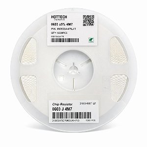 Resistor SMD 0603 4.7MΩ 1/10W 5% Thick Film (RI0603L475JT) Rolo 5000