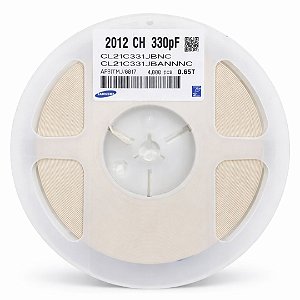 CL21C331JBNC Capacitor Cerâmico 330pF 50V C0G 2012 - Rolo 4.000 Peças