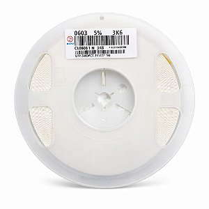 Resistor SMD 3.6KΩ 0603 0.1W 5% CL0603JN – Embalagem Reel 5000 Peças