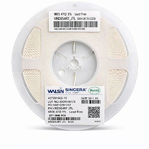 Capacitor Multicamadas MLCC 1nF 50V X7R SMD 0805 ±10% – Rolo 4000