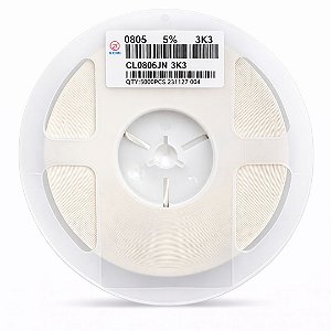 Resistor SMD 0805 3.3KΩ 1/8W 5% Thick Film (CLLE05JN3K3) Rolo 5000