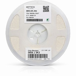 Resistor SMD 0805 3.3KΩ 1/8W 5% Thick Film (RI0805L332JT) Rolo 5000
