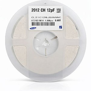 Capacitor Multicamadas MLCC 12pF 50V C0G/NP0 SMD 0805 ±5% – Rolo 4000