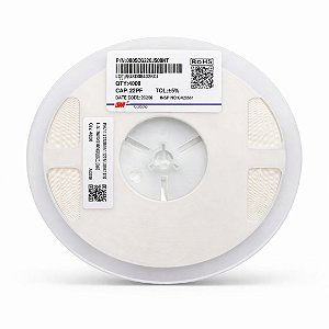 Capacitor Multicamadas MLCC 22pF 50V C0G/NP0 SMD 0805 ±5% (0805CG220J500NT) Rolo 4K