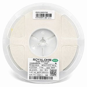 0603J0683T5E Resistor SMD 68K 0603 100mW 5% Royalohm - 5.000 Unidades