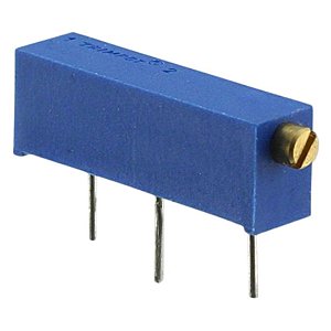 Trimpot Multivoltas 10Ω Modelo 3006P Horizontal 15 Voltas Ajustável